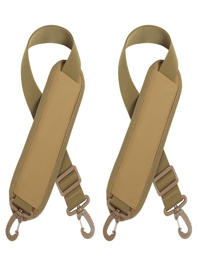 Lemubeane 2 Pack Shoulder Strap Pads Adjustable Shoulder Strap Replacement for Crossbody Pouch Bags (2 Pack Khaki) - Image 1